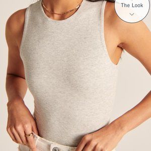 Cotton Seamless Fabric Crew Tank Bodysuit